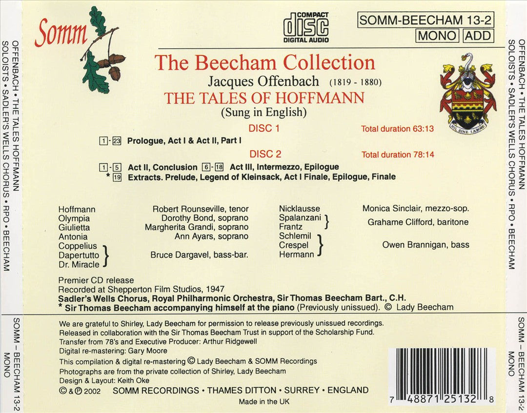 Offenbach: The Tales of Hoffman cover art