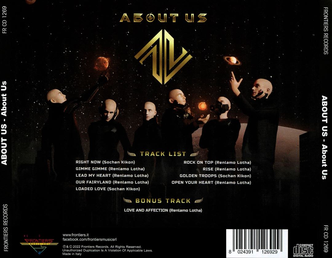 About Us cover art