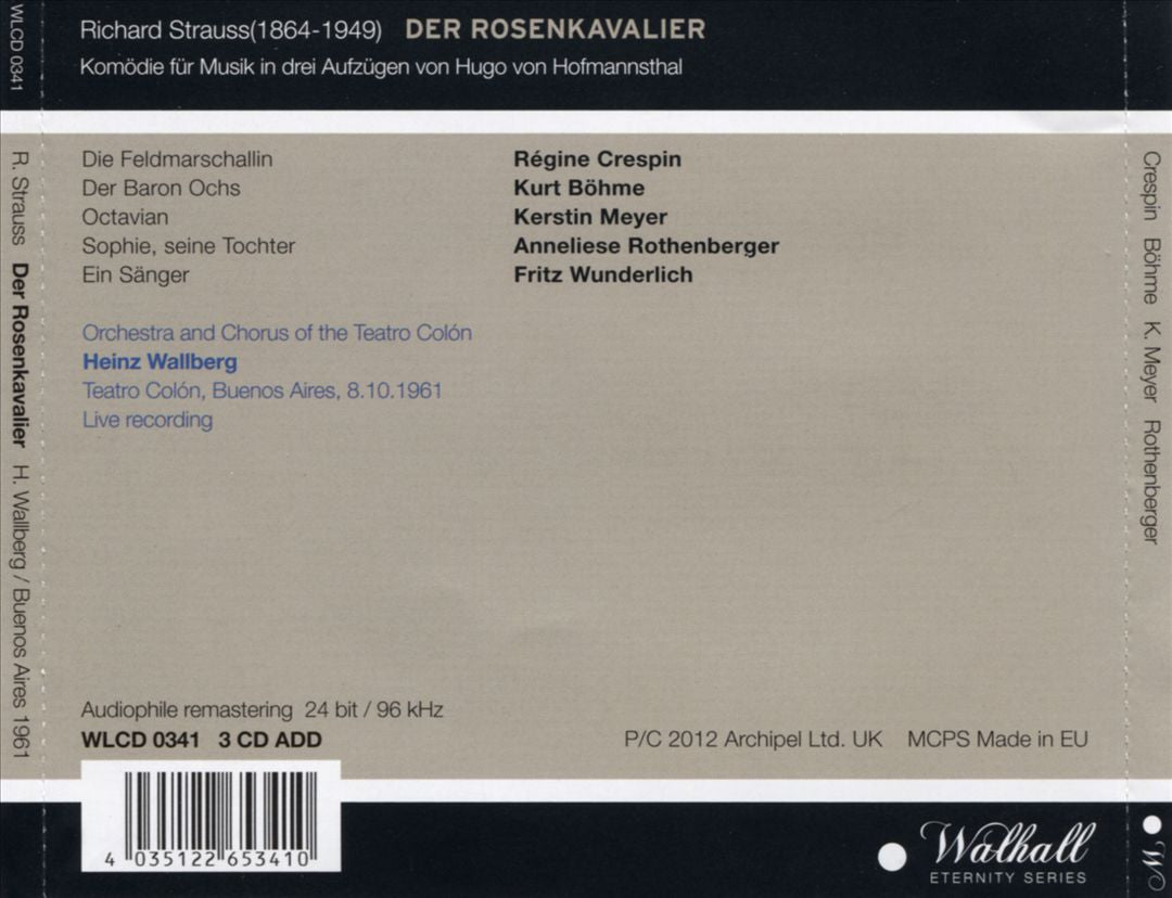 Richard Strauss: Der Rosenkavalier cover art