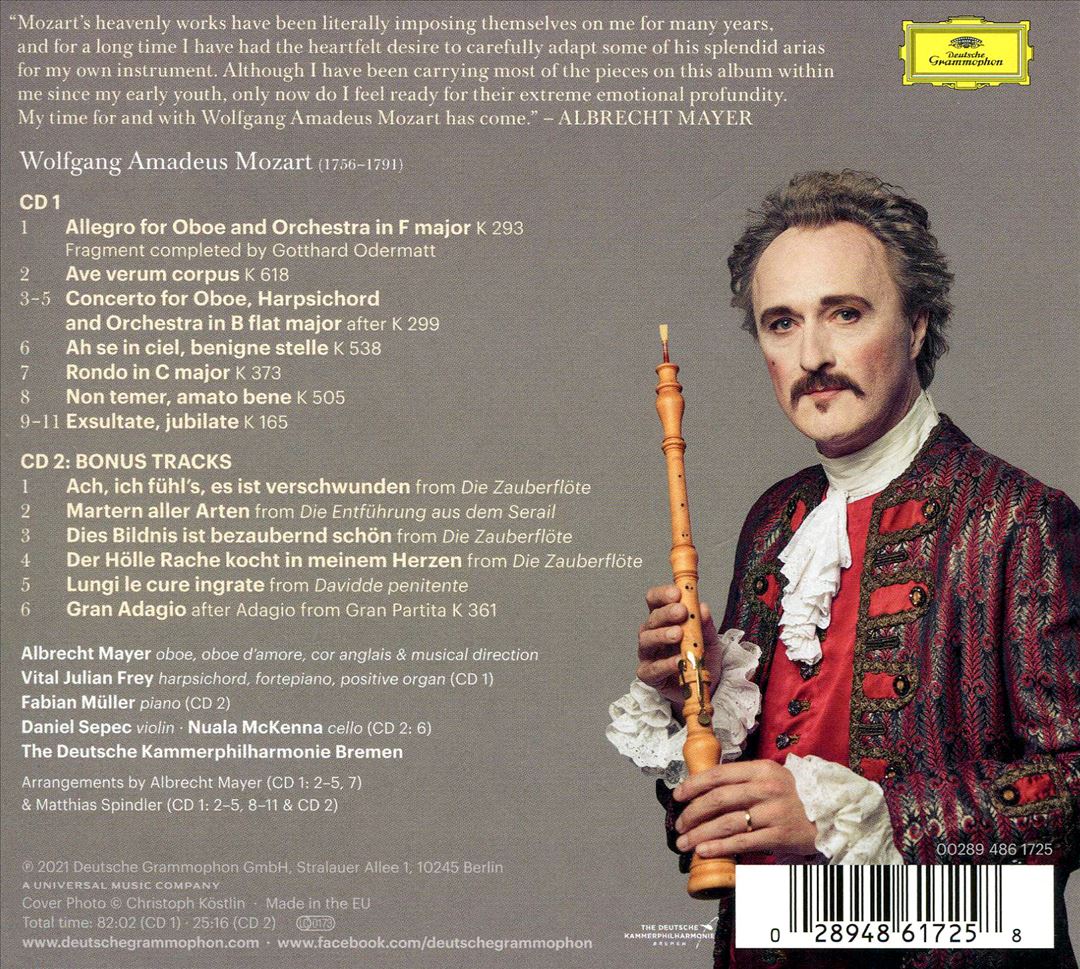 Mozart: Works for Oboe and Orchestra / Piano [Extended Edition] cover art