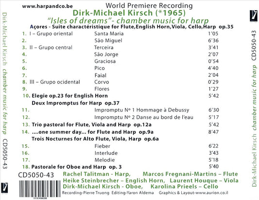 Dirk-Michael Kirsch: Isles of Dreams - Chamber Music for Harp cover art