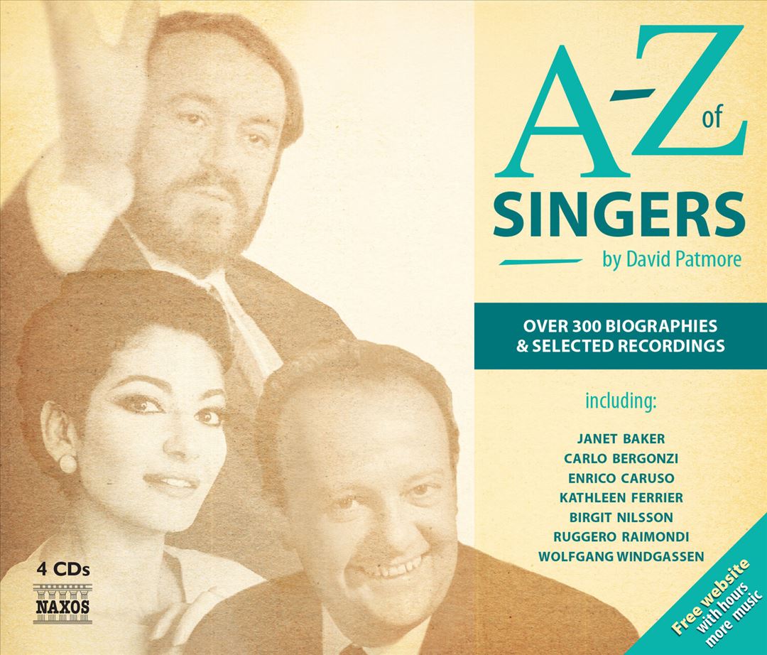 A-Z of Singers by David Patmore cover art