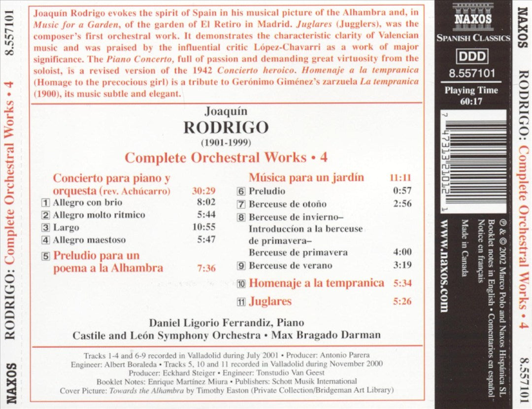 Rodrigo: Complete Orchestral Works, Vol. 4 cover art