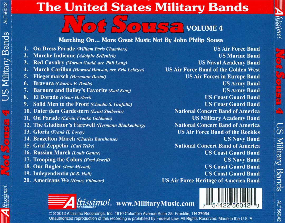 Not Sousa, Vol. 4 cover art