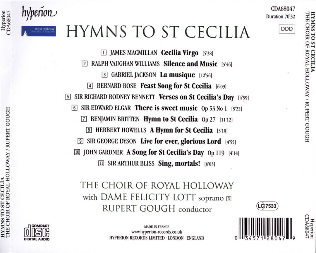 Hymns to Saint Cecilia cover art