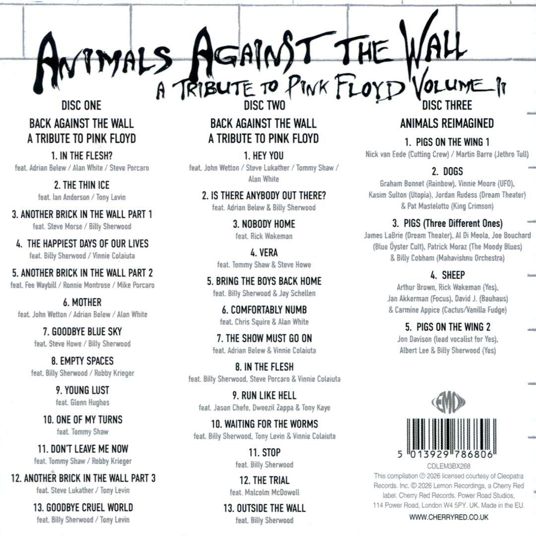 Animals Against the Wall: A Tribute to Pink Floyd, Vol. 2 cover art