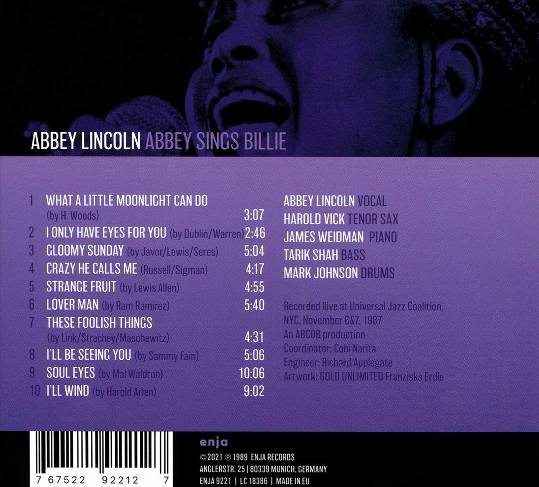 Abbey Sings Billie, Vols. 1-2 cover art