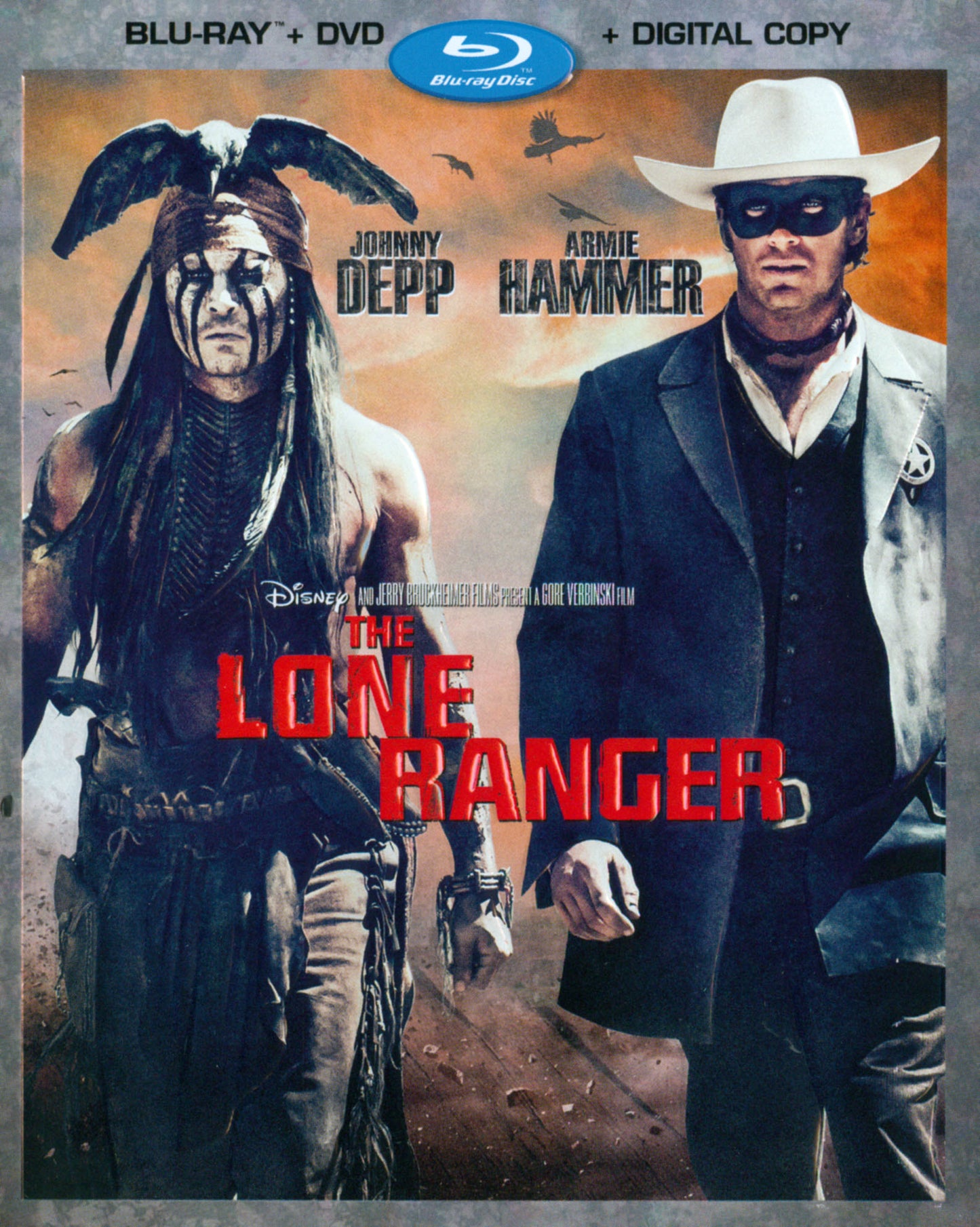 Lone Ranger [2 Discs] [Includes Digital Copy] [Blu-ray/DVD] cover art