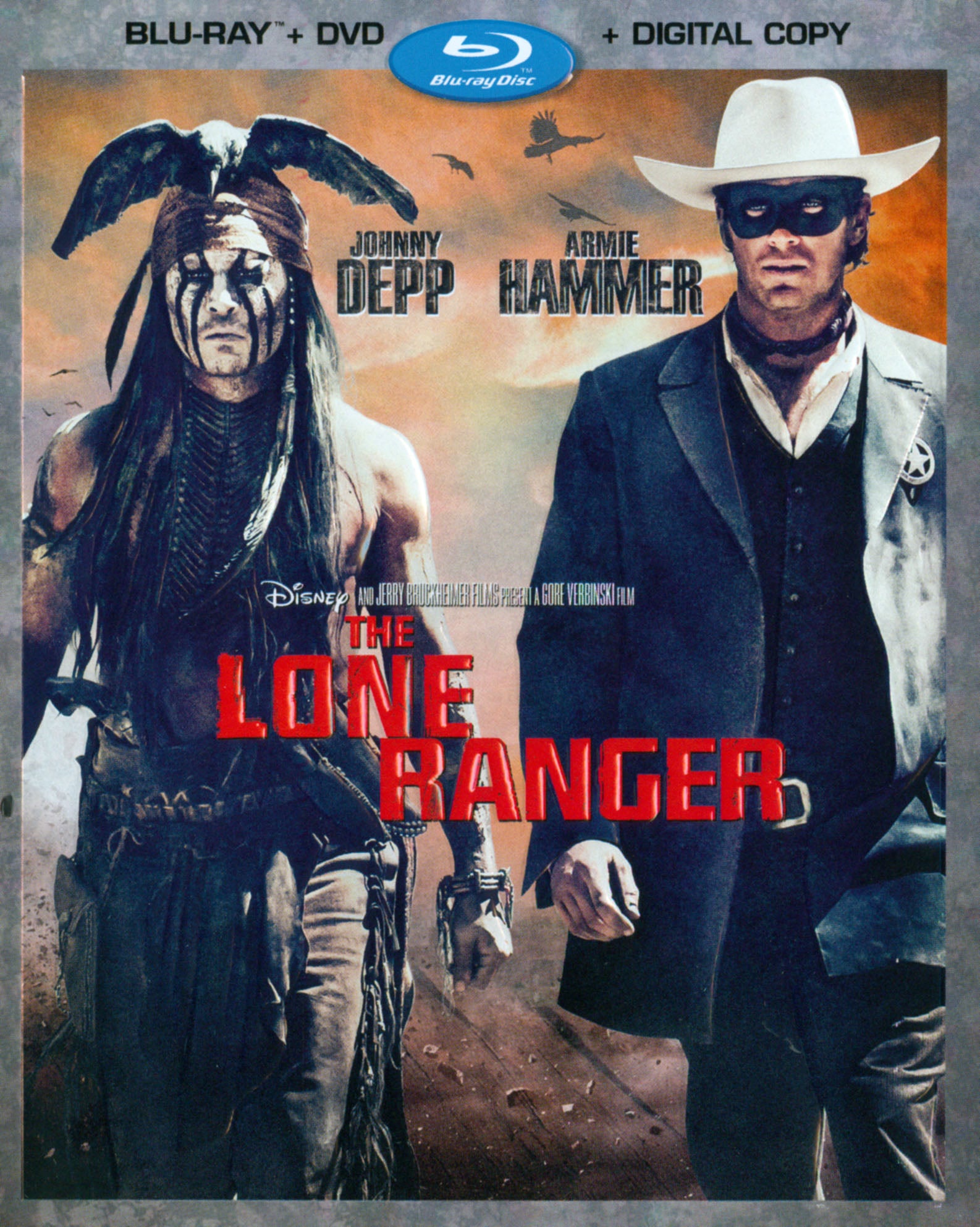 Lone Ranger [2 Discs] [Includes Digital Copy] [Blu-ray/DVD] cover art