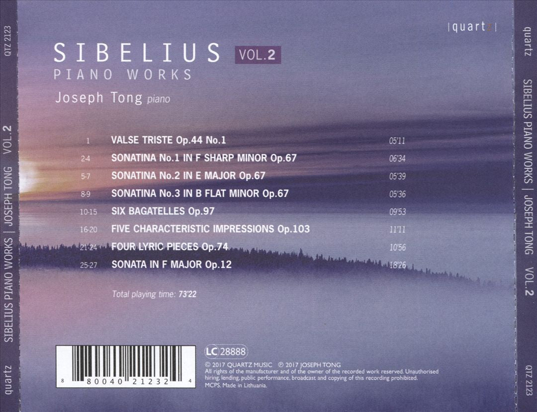 Sibelius: Piano Works, Vol. 2 cover art