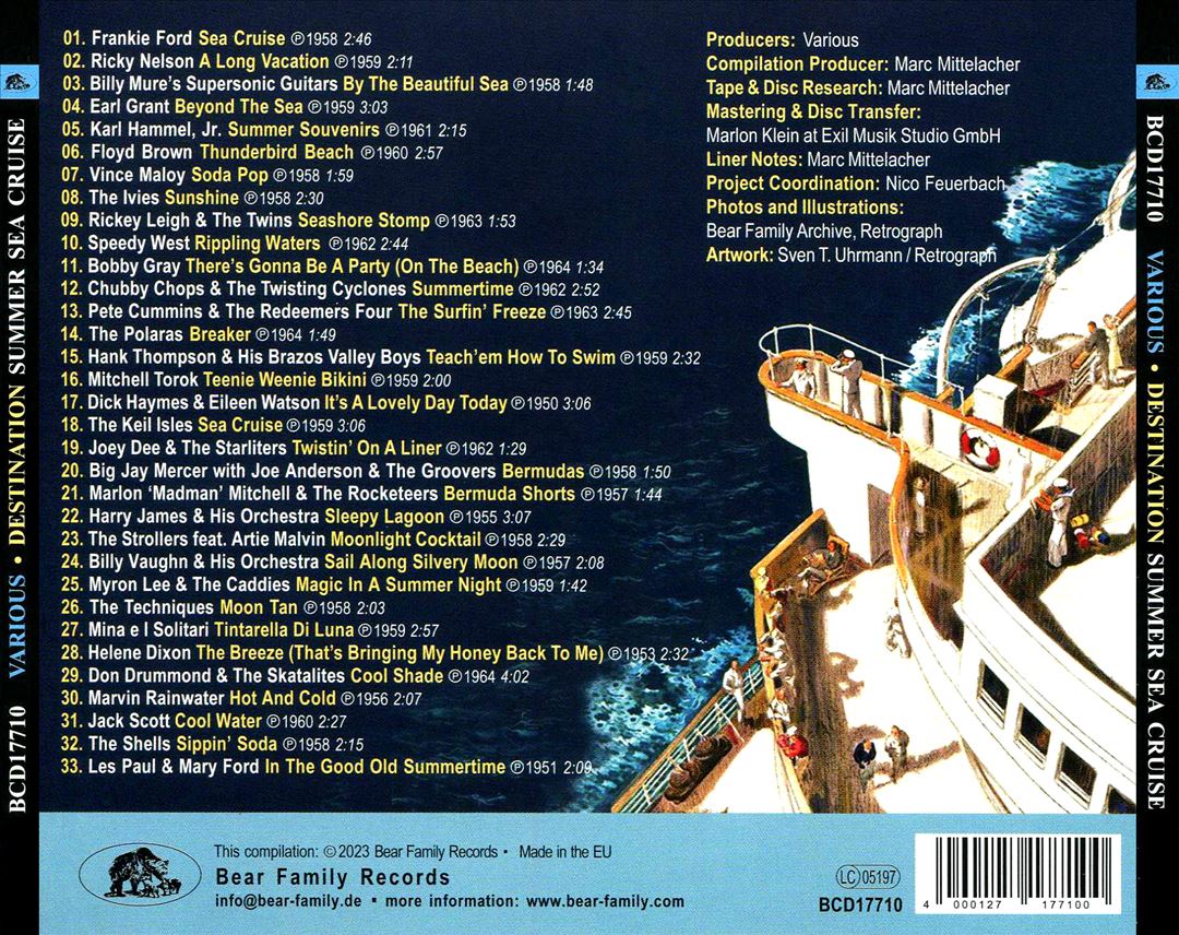 Destination Summer Sea Cruise: 33 Ocean Steamers For Your Vacation cover art