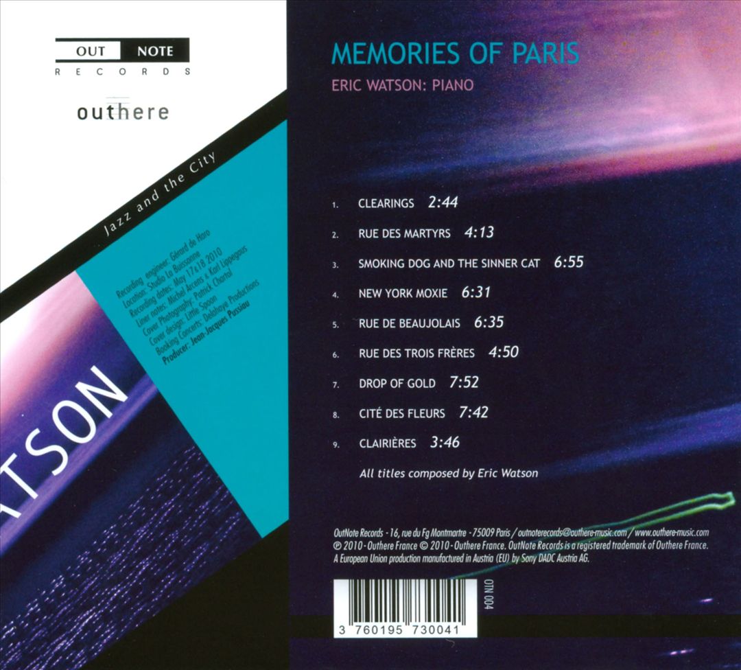 Memories of Paris cover art