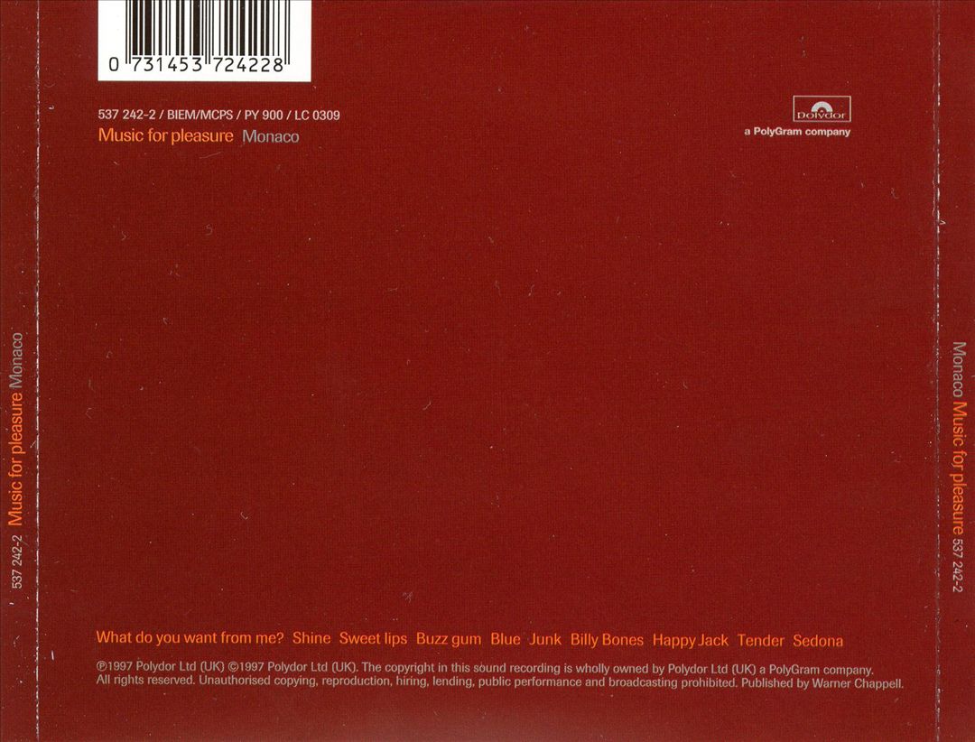 Music for Pleasure cover art