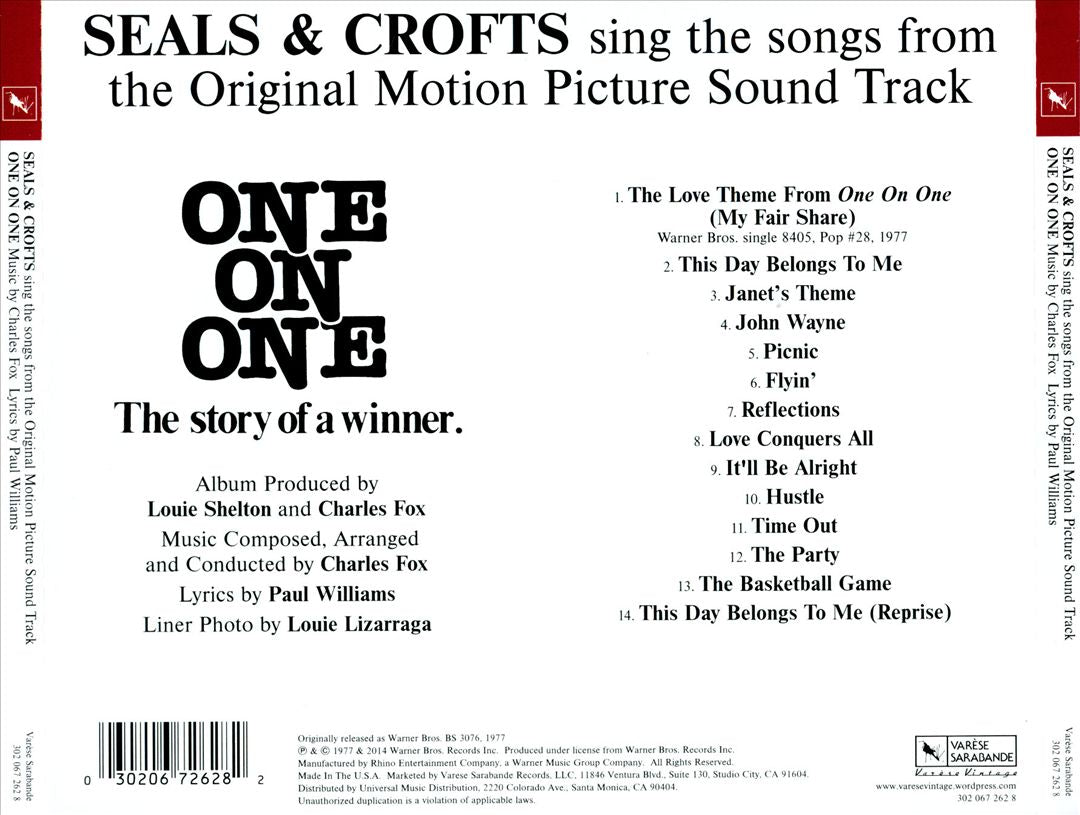 One on One [Original Motion Picture Soundtrack] cover art