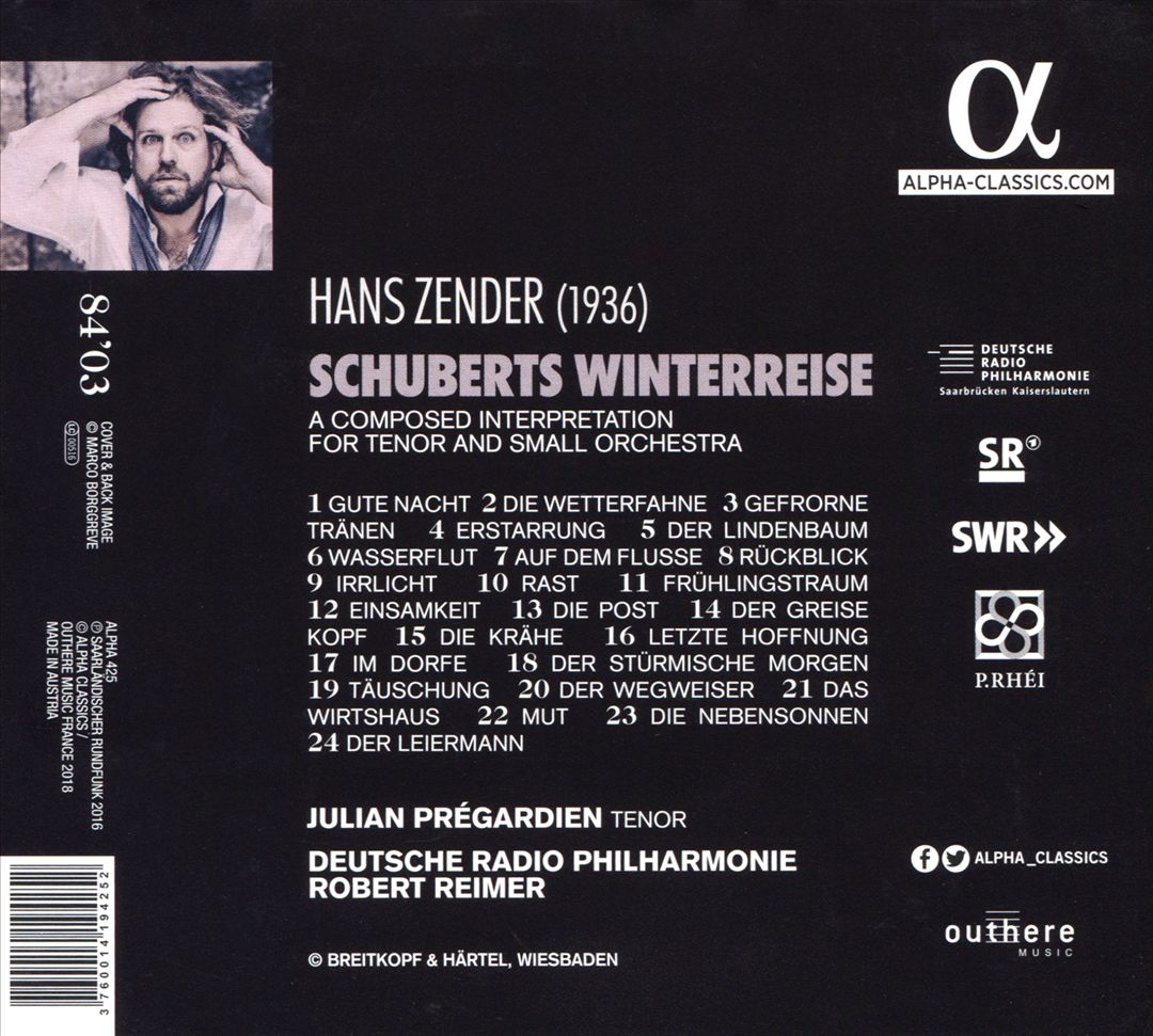 Hans Zender: Schuberts Winterreise cover art