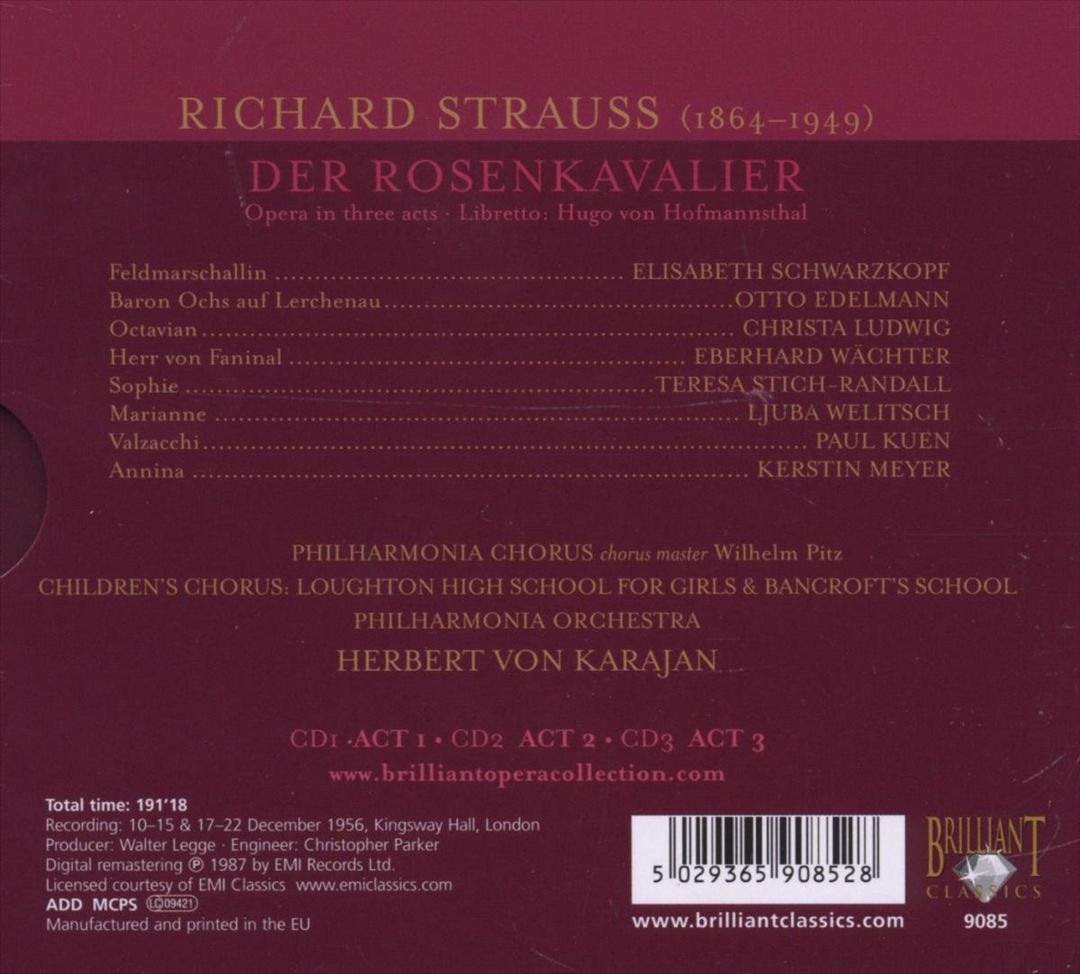 Richard Strauss: Der Rosenkavalier cover art