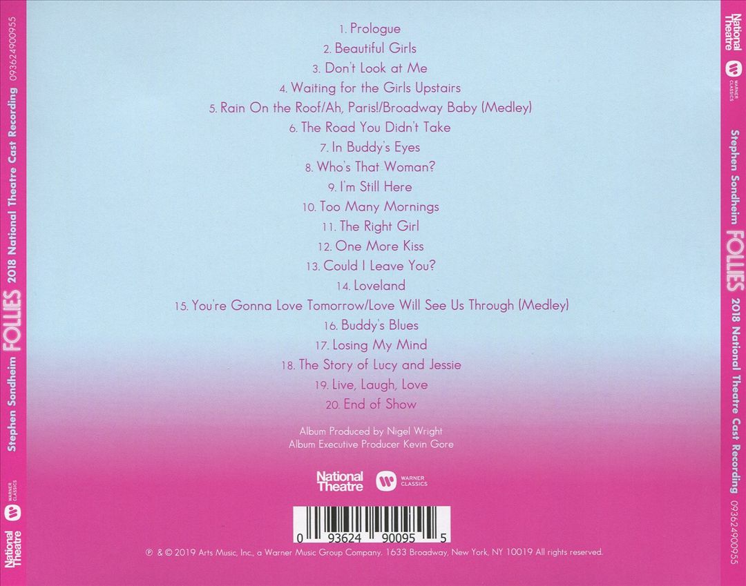 Follies [2018 National Theatre Cast Recording] cover art