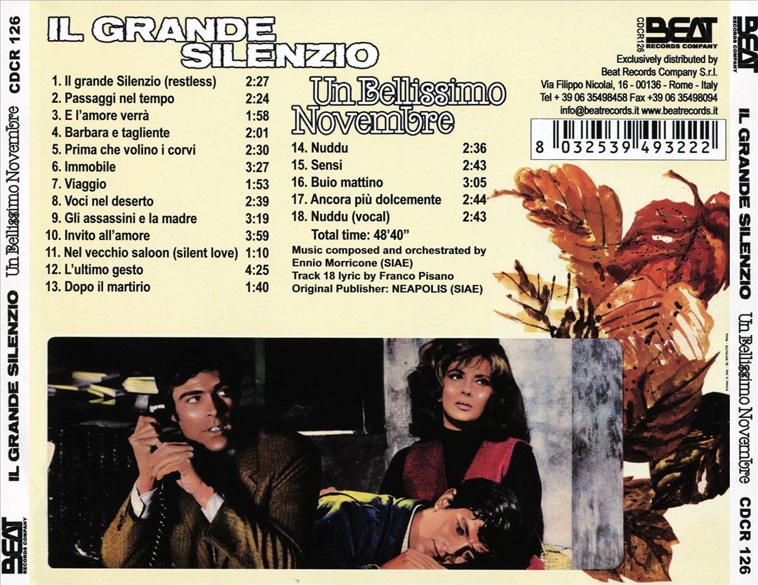 Bellissimo Novembre/Il Grande Silenzio [Original Soundtrack] cover art