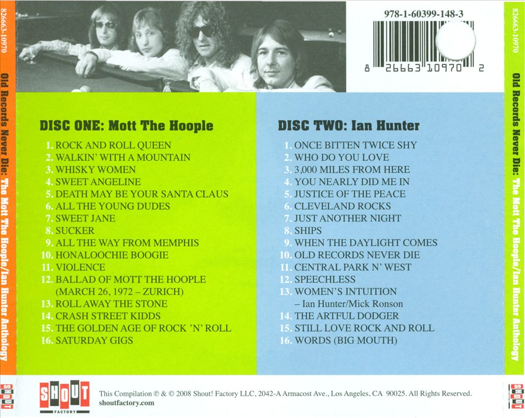 Old Records Never Die: The Mott the Hoople/Ian Hunter Anthology cover art