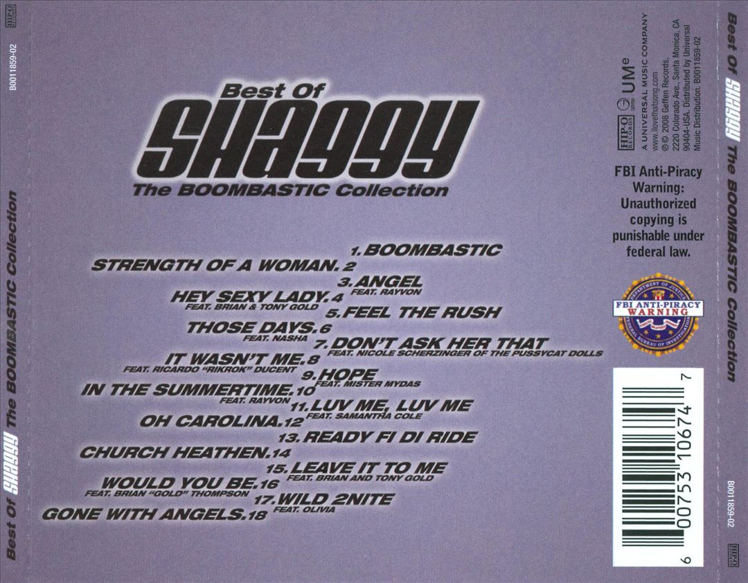 Boombastic Collection: The Best of Shaggy cover art
