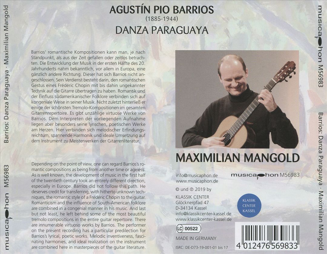 Agustín Barrios: Danza Paraguaya cover art