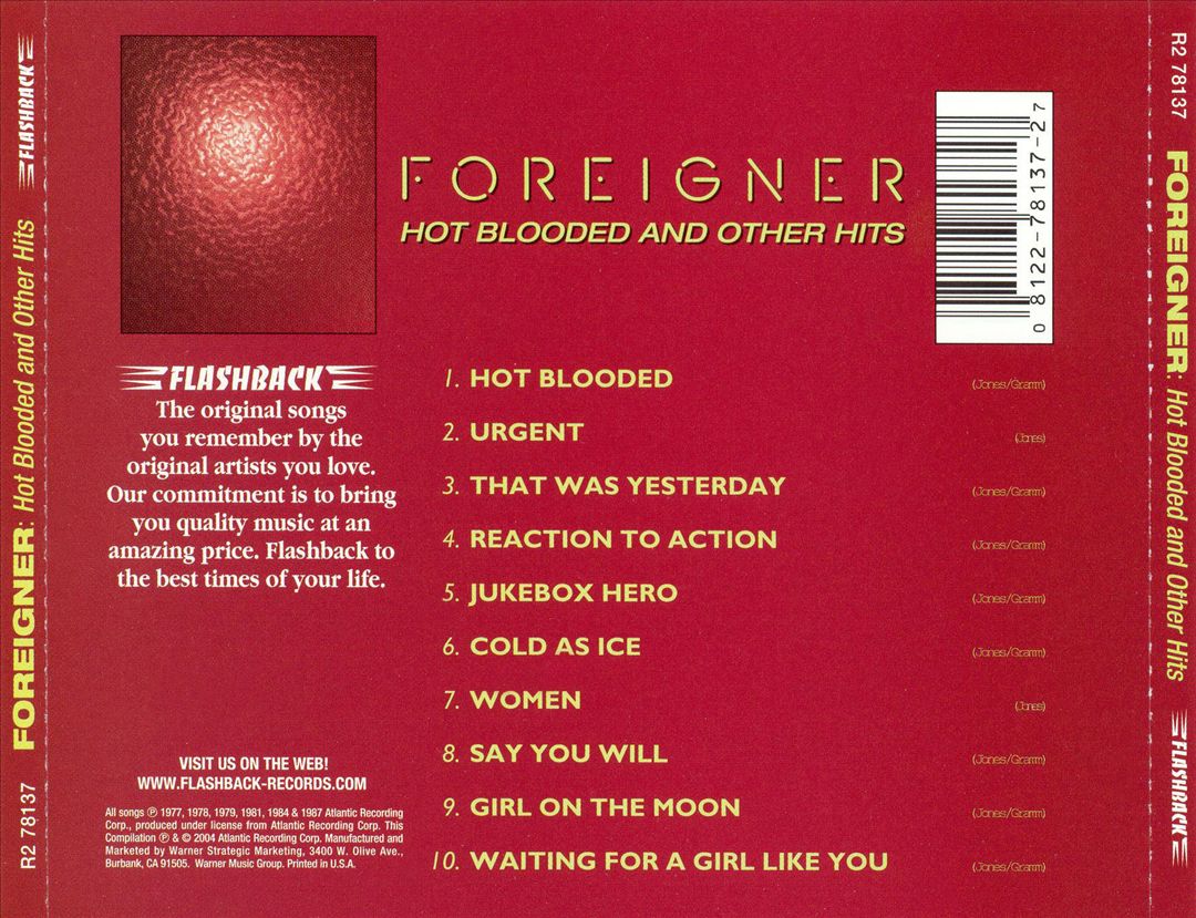 Hot Blooded and Other Hits cover art