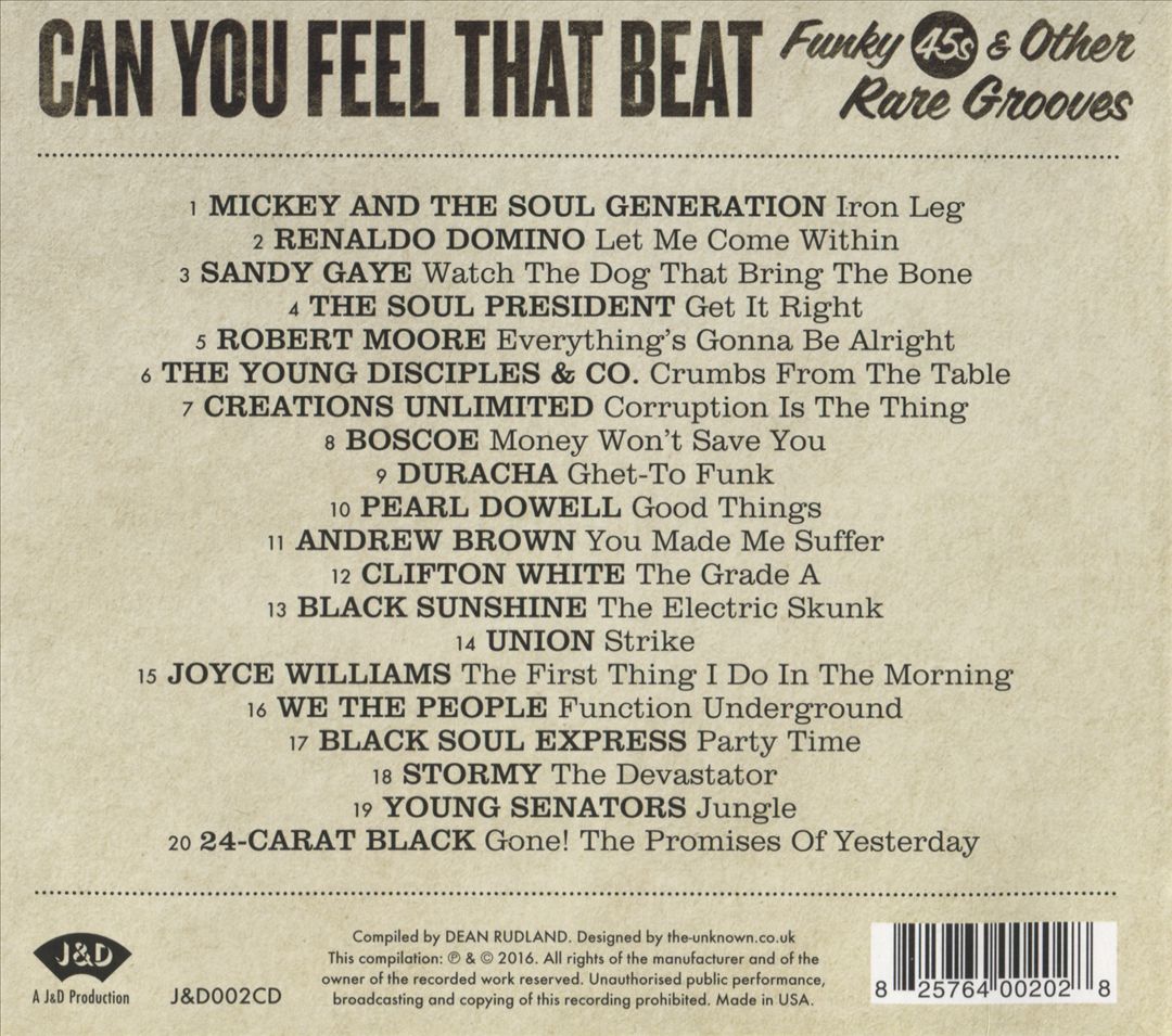 Can You Feel That Beat: Funk 45s and Other Rare Grooves cover art