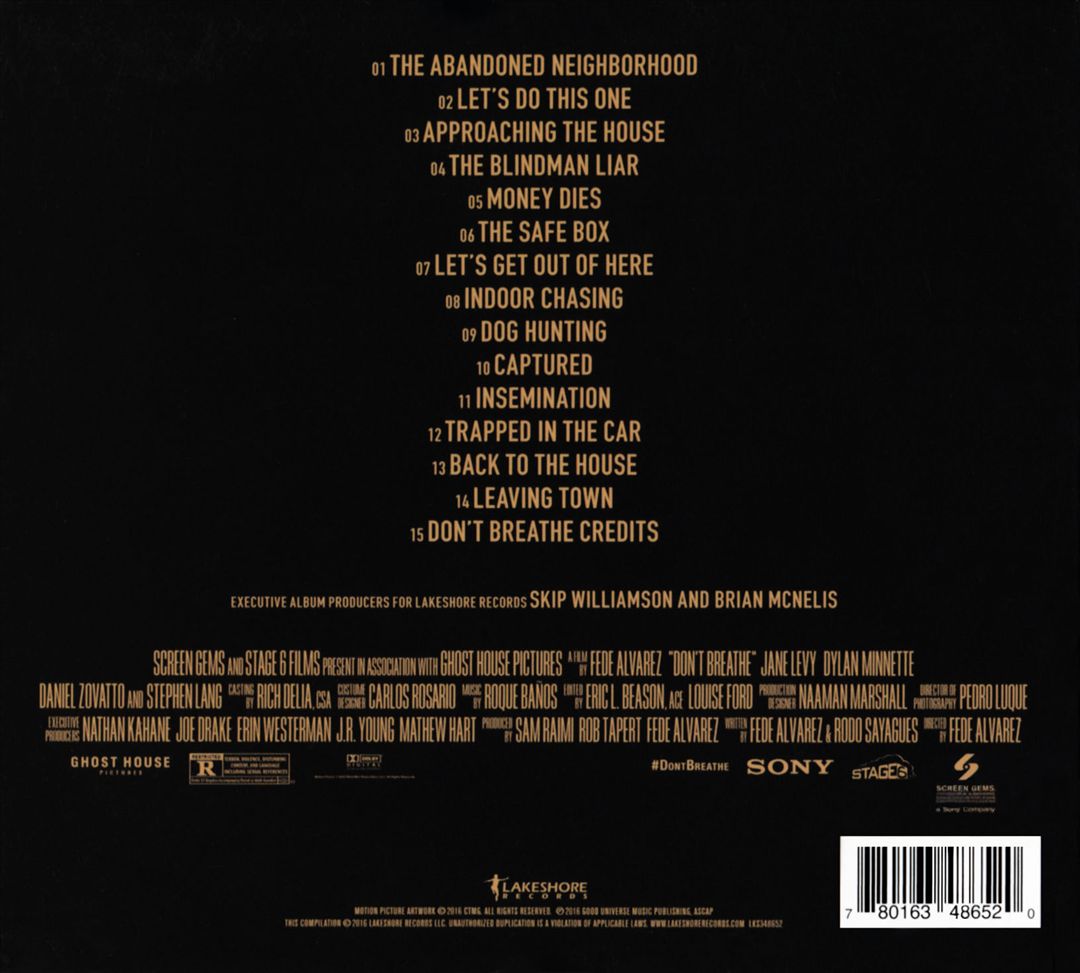 Don't Breathe [Original Motion Picture Soundtrack] cover art