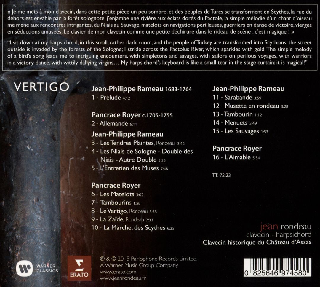 Vertigo: Rameau, Royer cover art