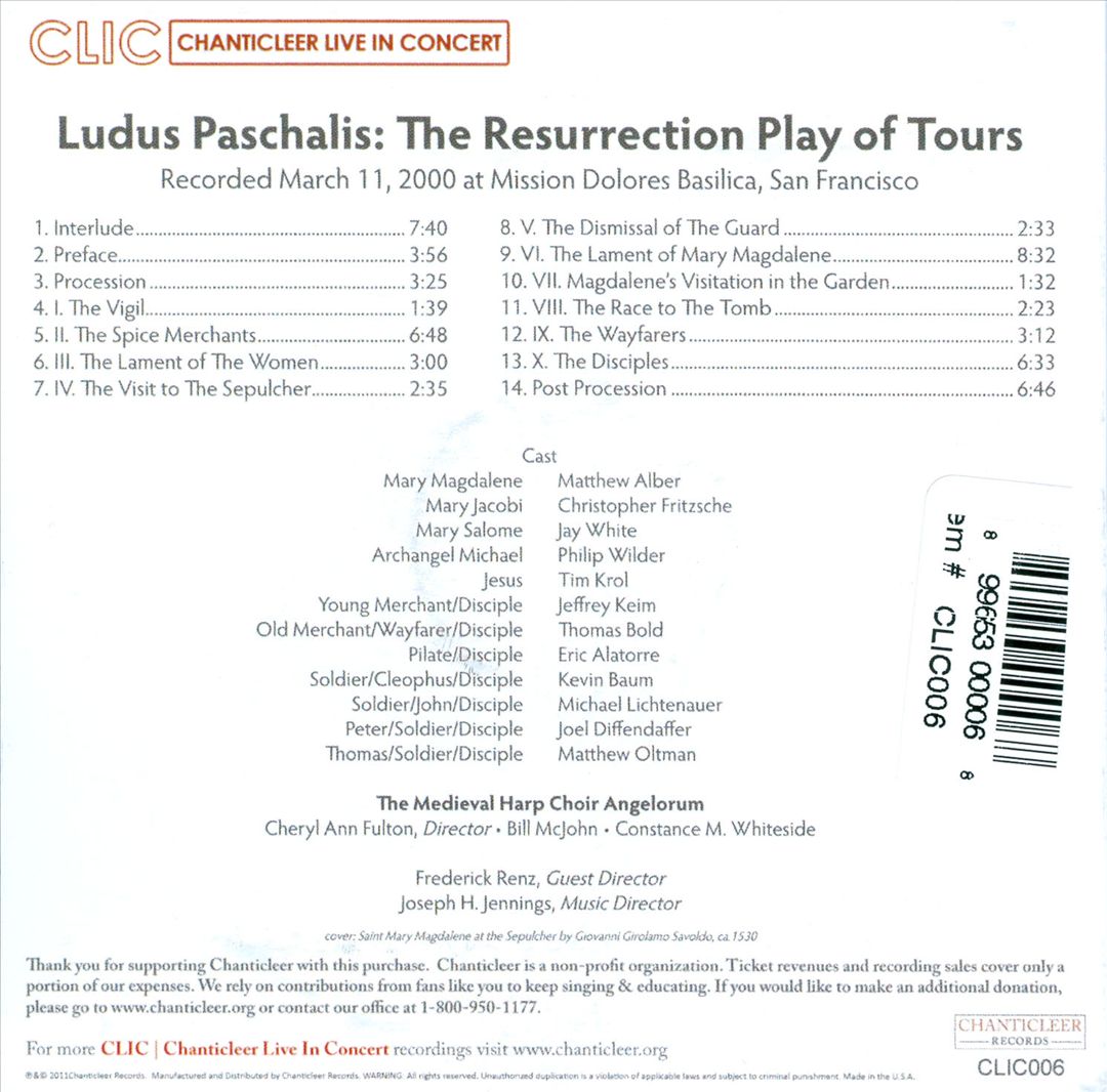 Ludus Paschalis: Resurrection Play of Tours cover art
