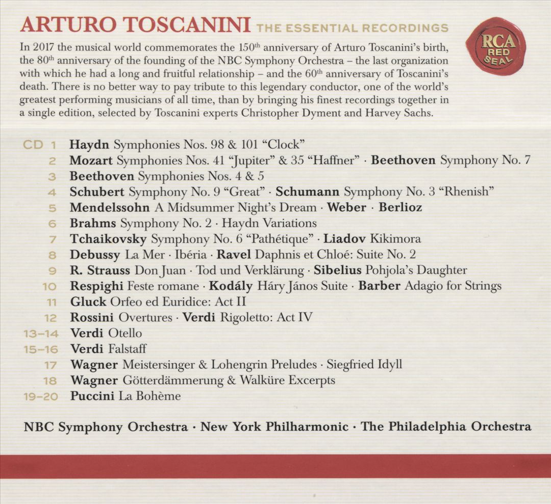 Arturo Toscanini: The Essential Recordings cover art