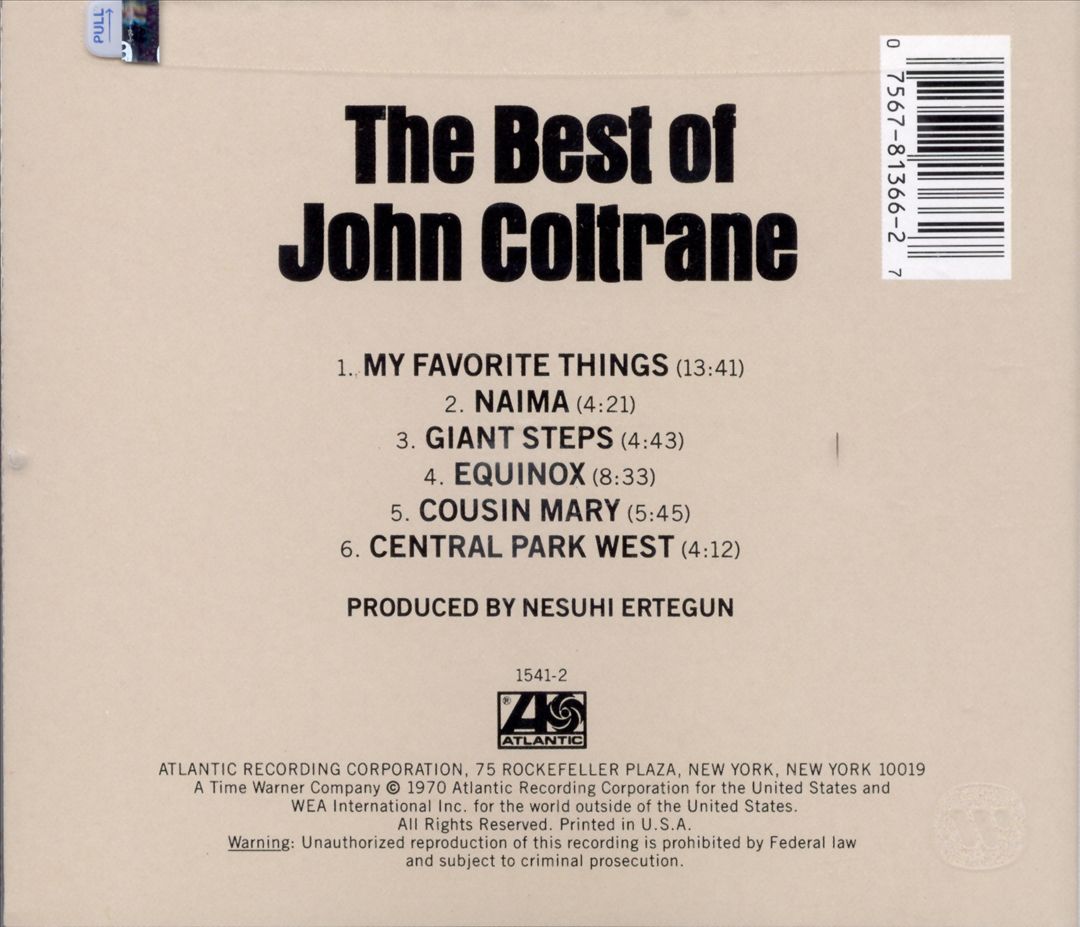 Best of John Coltrane [Atlantic] cover art
