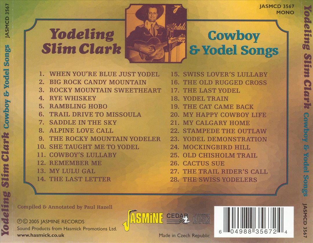 Cowboy and Yodel Songs cover art