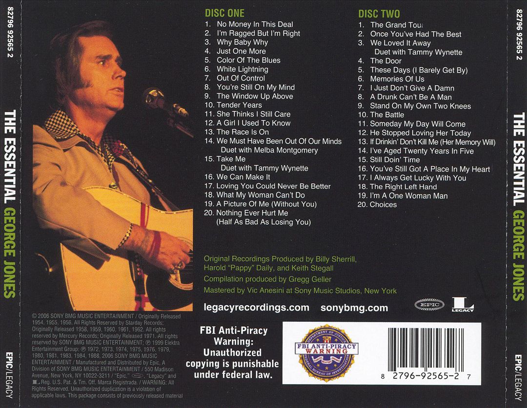 Essential George Jones cover art