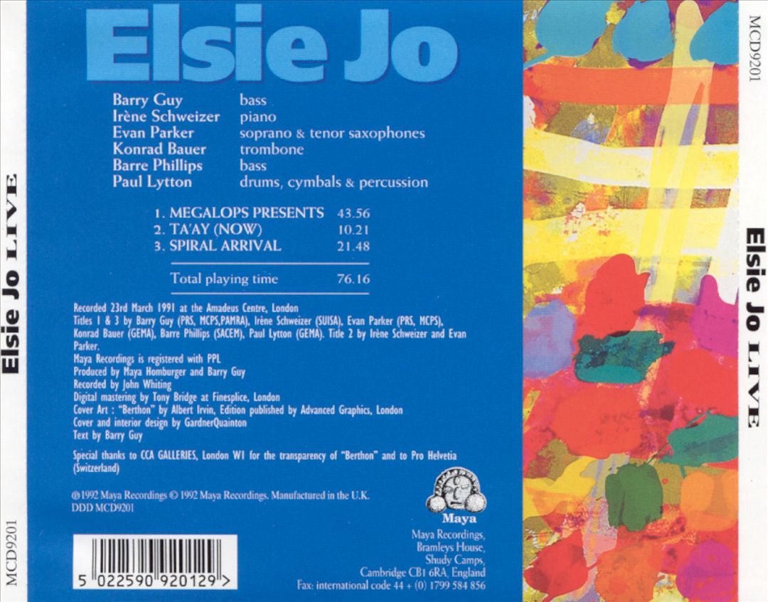 Elsie Jo Live [Maya] cover art
