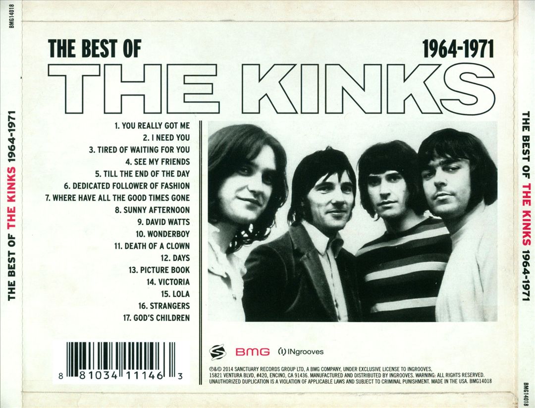Best of Kinks: 1964-1971 cover art