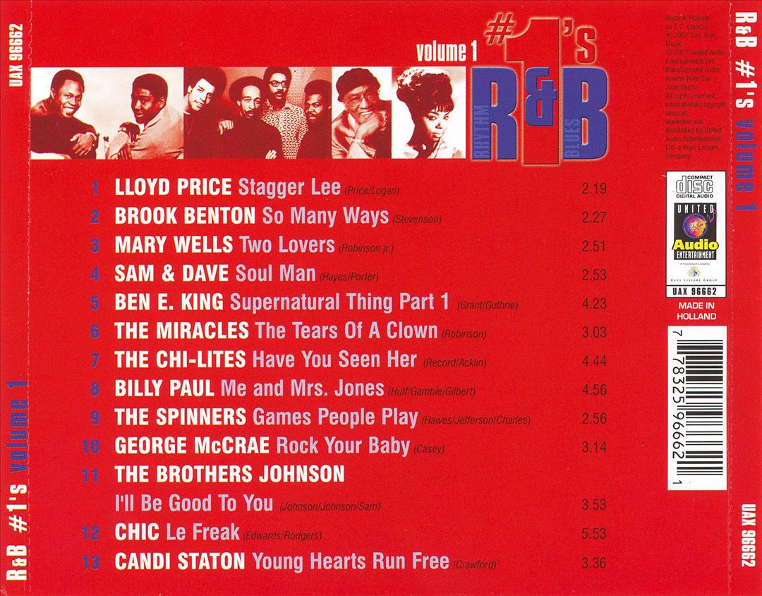 13 R&B #1 Hits, Vol. 1 cover art