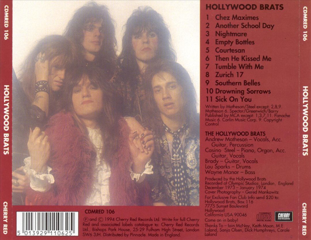 Hollywood Brats (Recorded 1973) cover art
