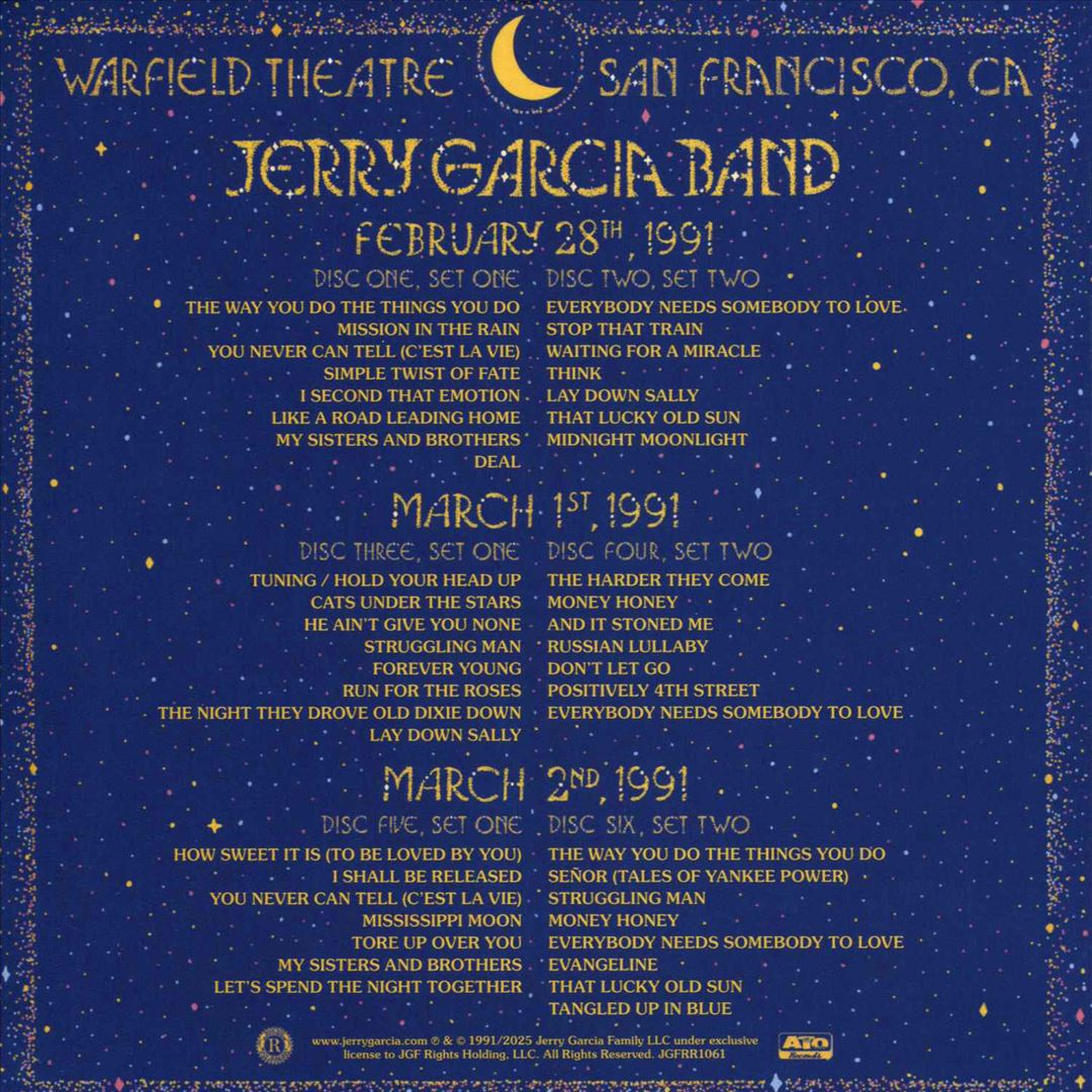 Live at The Warfield [6 CD] cover art