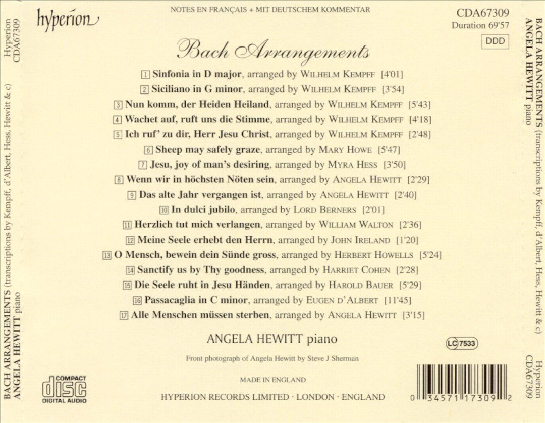 Bach Arrangements cover art