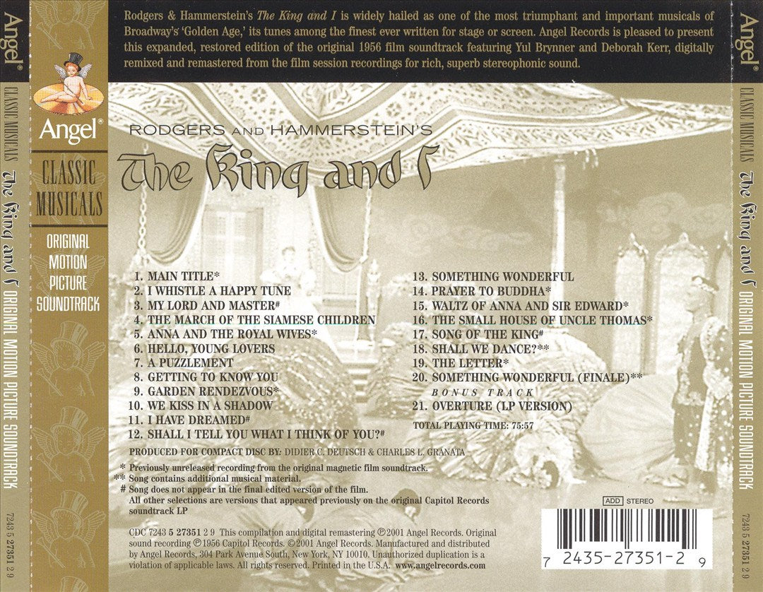 King and I [Original Movie Soundtrack Recording] cover art