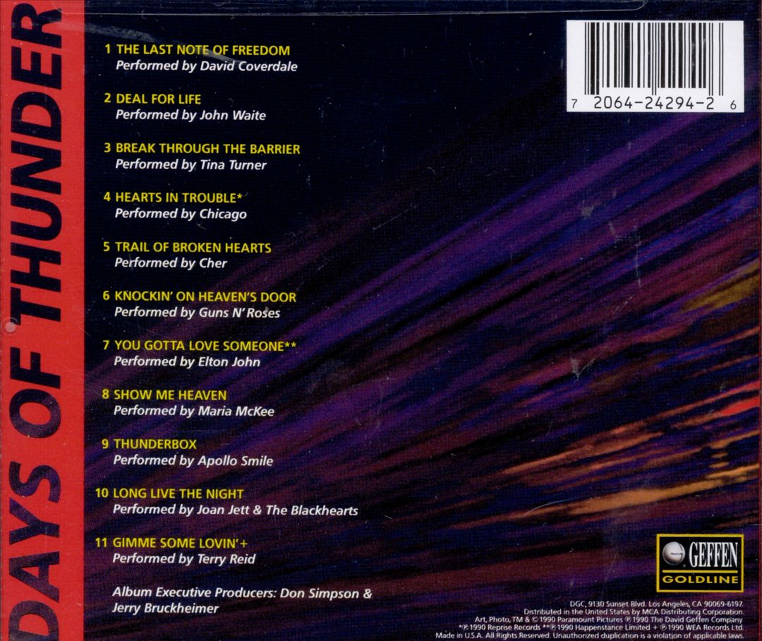 Days of Thunder [Music from the Motion Picture] cover art