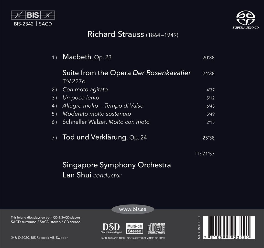 Richard Strauss: Rosenkavalier Suite; Tod und Verklärung; Macbeth cover art