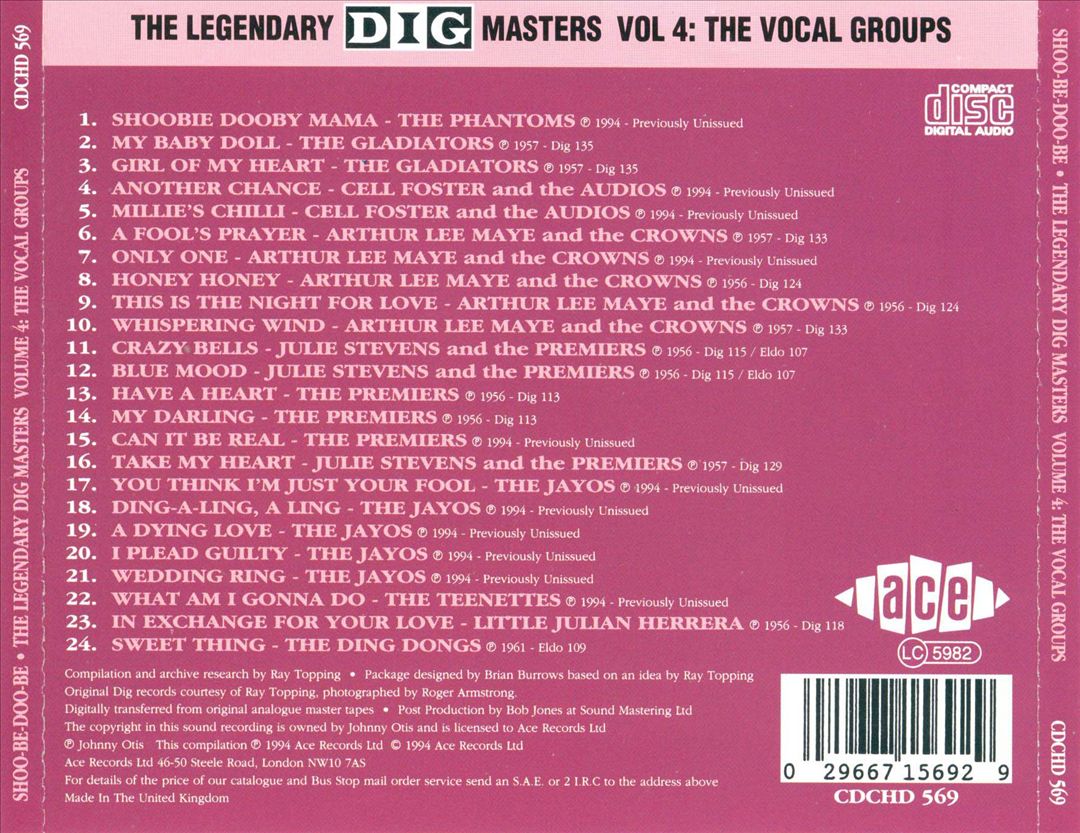 Legendary Dig Masters, Vol. 4 cover art