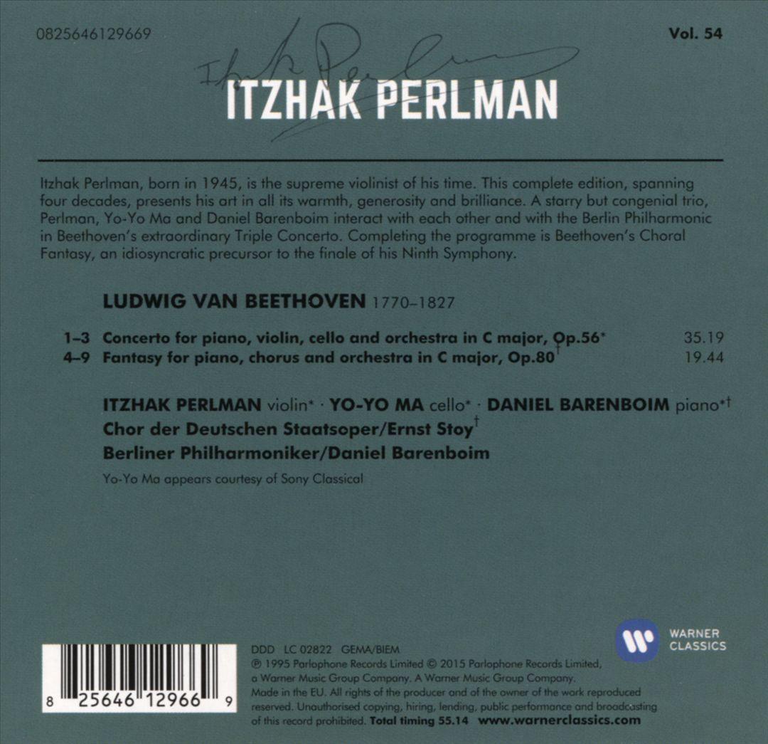 Beethoven: Triple Concerto; Choral Fantasy cover art