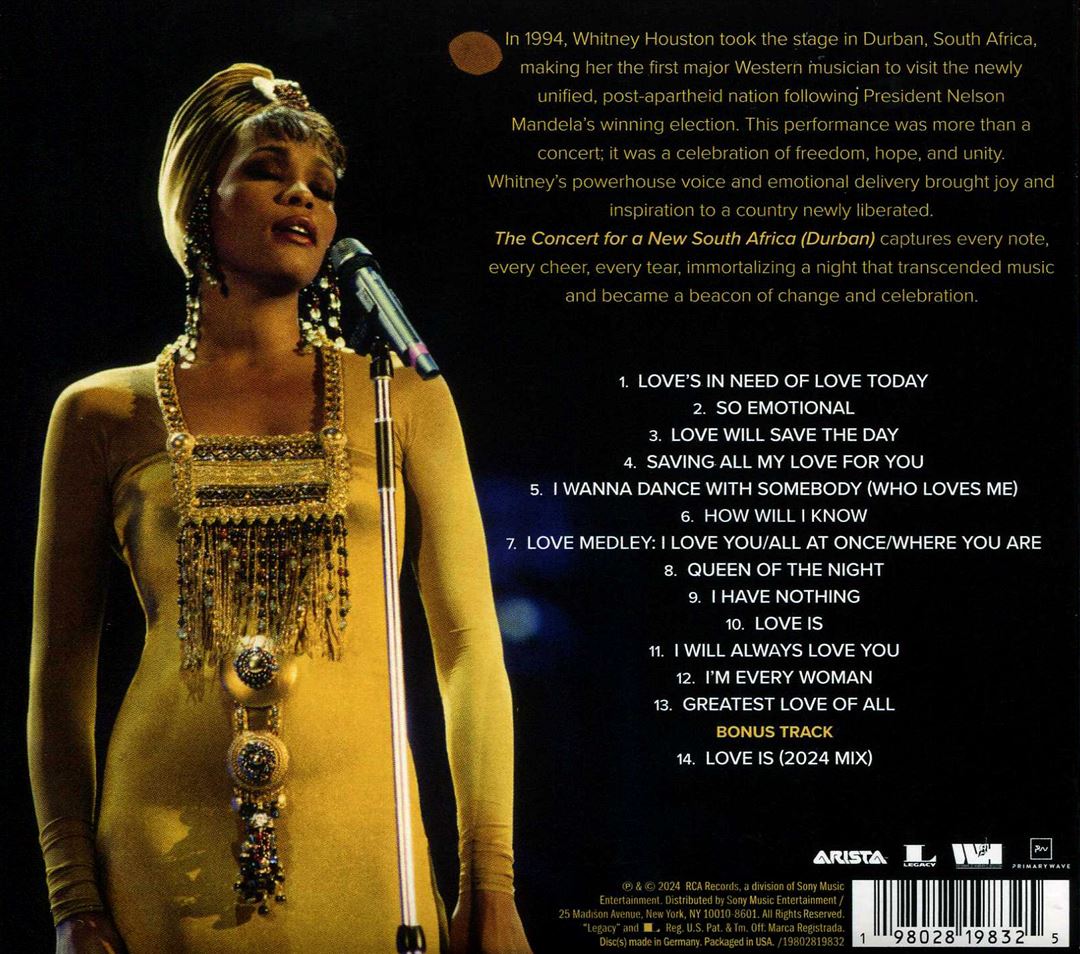 Celebrating Freedom - Durban: The Concert for a New South Africa cover art