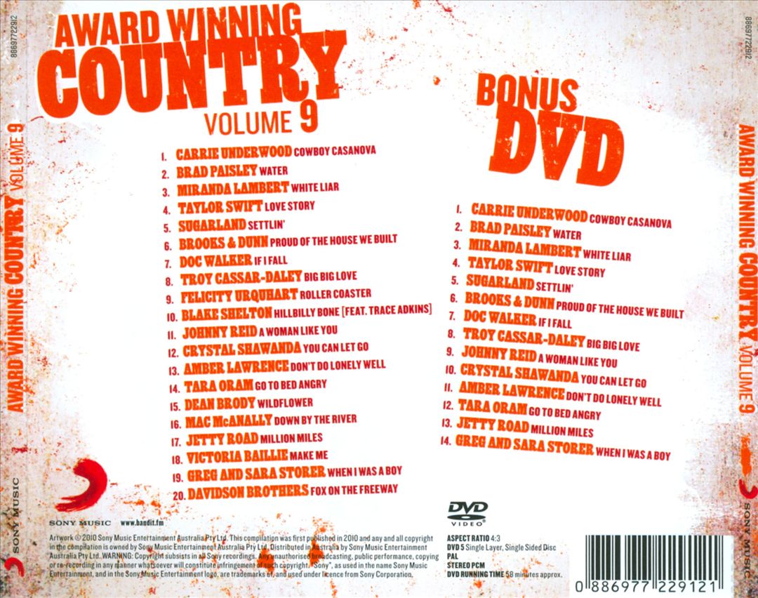 Award Winning Country, Vol. 9 cover art