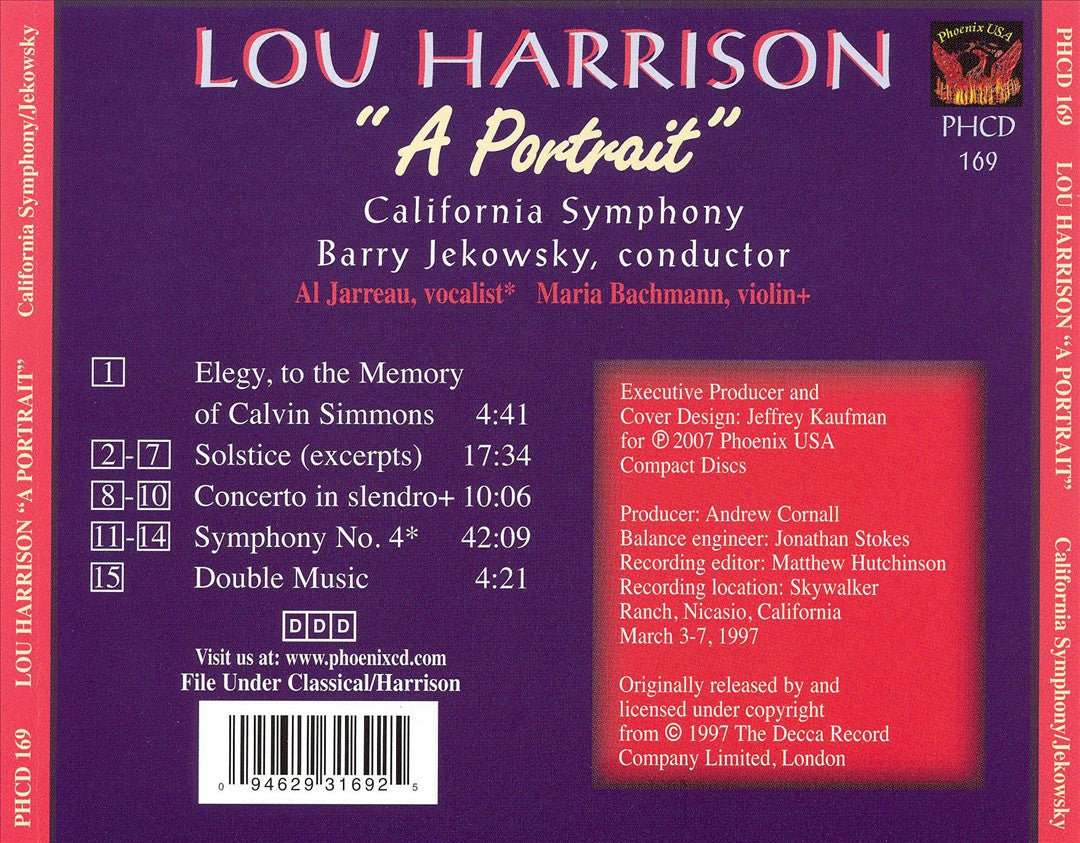 Lou Harrison: A Portrait cover art