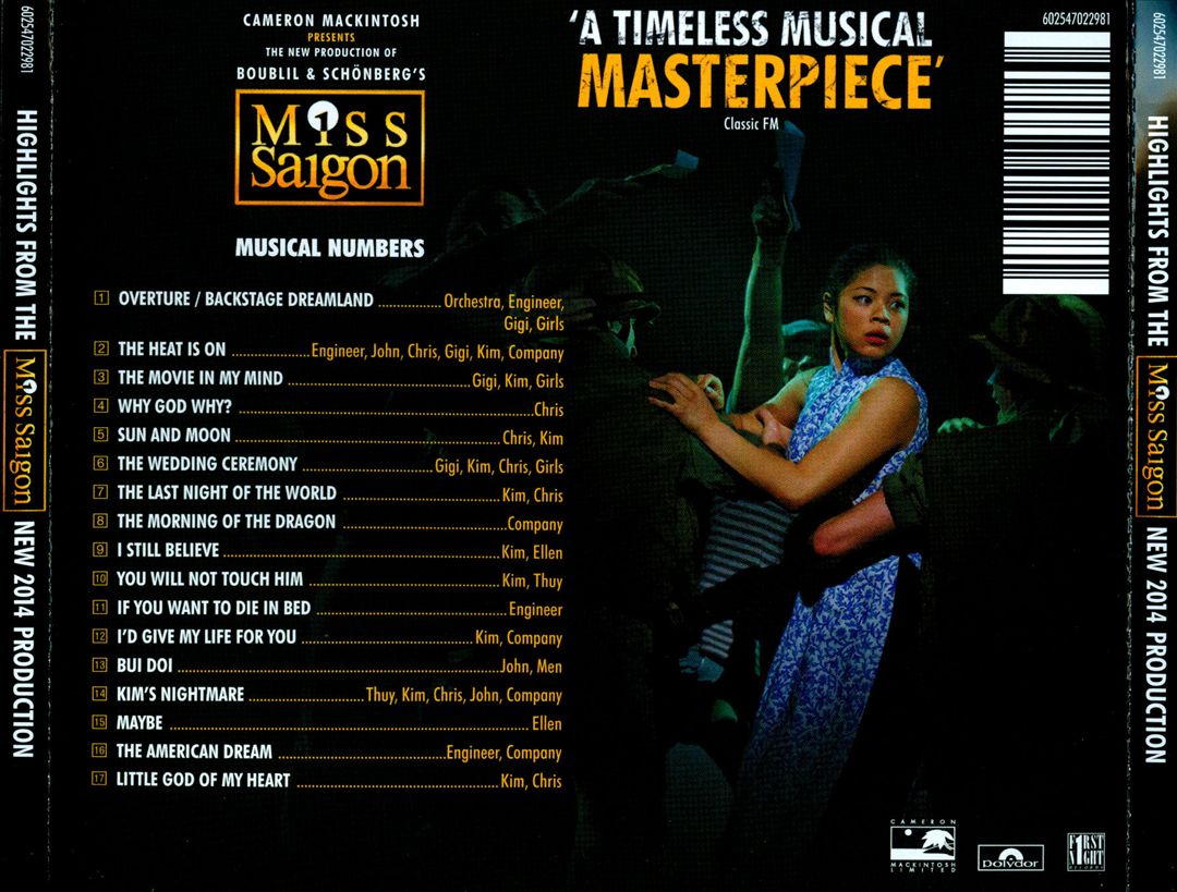 Miss Saigon [Original London Cast Recording 2014 Highlights] cover art
