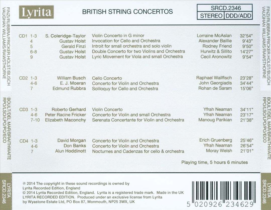 British String Concertos cover art